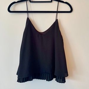 Black Flowy Tank